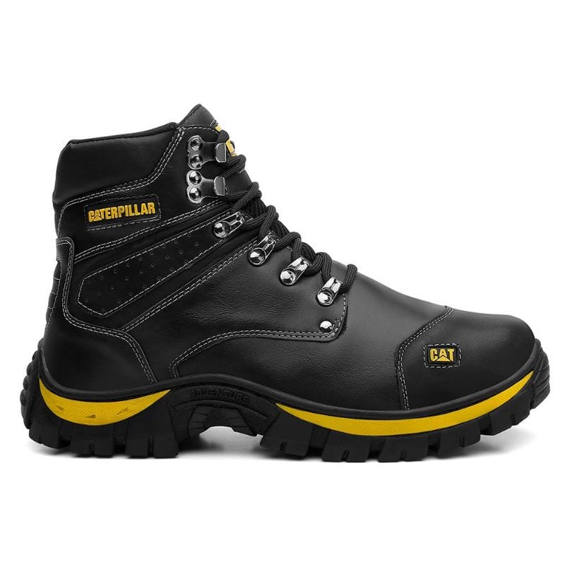 BOTA DE CUERO CON PUNTA DE SEGURIDAD