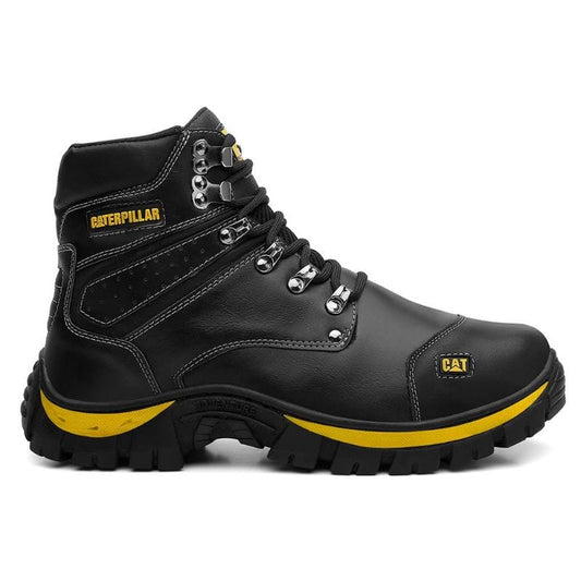 BOTA DE CUERO CON PUNTA DE SEGURIDAD