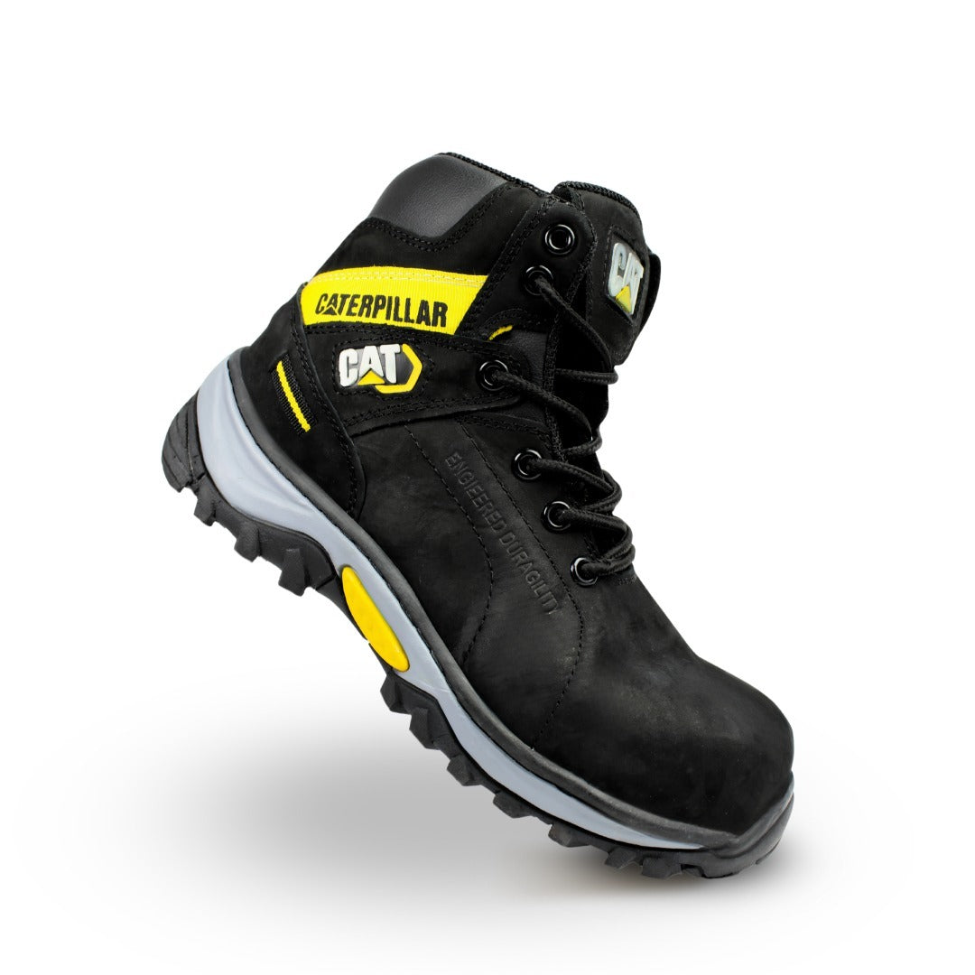 BOTA DE CUERO CON PUNTA DE SEGURIDAD