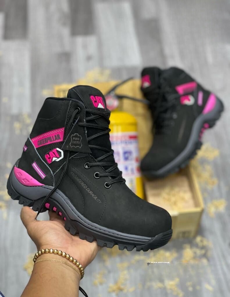 BOTA DAMA - CAT DIELECTRICA EN CUERO CON PUNTA DE SEGURIDAD