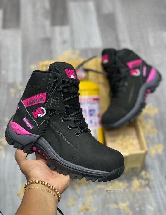 BOTA DAMA - CAT DIELECTRICA EN CUERO CON PUNTA DE SEGURIDAD